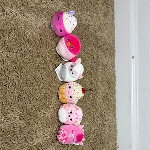Squishville Pink and White Plush Toys Set